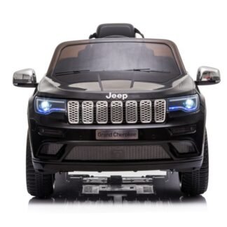 Coche eléctrico infantil Jeep Grand Cherokee 12v, Ruedas Goma, Negro - INDA166-JJ2055BLACK